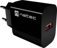 Natec NUC-2393 Ribera USB-A Hálózati Töltő Adapter 18W - Fekete