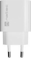 Natec NUC-2394 Ribera USB-C Hálózati Töltő Adapter 20W - Fehér