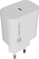 Natec NUC-2394 Ribera USB-C Hálózati Töltő Adapter 20W - Fehér