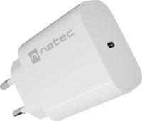 Natec NUC-2394 Ribera USB-C Hálózati Töltő Adapter 20W - Fehér