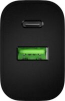 Natec NUC-2397 Ribera USB-A + USB-C Hálózati Töltő Adapter 20W - Fekete