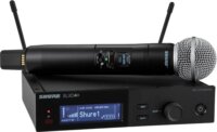 Shure SLXD24+E/58 Vezeték Nélküli Dinamikus Színpadi Mikrofonrendszer SM58 Kapszulával - Fekete