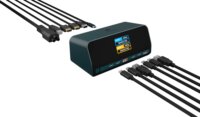 ICY BOX IB-DK2300-CH Univerzális USB-C Laptop Dokkoló Állomás LCD Kijelzővel 100 Watt
