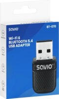 Savio BT-070 Bluetooth 5.4 / Wi-Fi 6 USB 2.0 Adapter