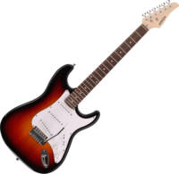 Arrow Tonecaster ST 111 Klasszikus Elektromos Gitár - Barna / Fehér