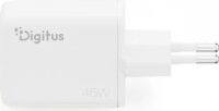 Digitus DA-10302 GaN USB-A / USB-C Hálózati Gyorstöltő Adapter 45W - Fehér