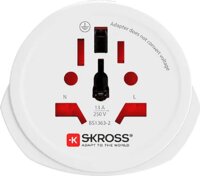 Skross SKR1500211EC Világ → Európa Utazó Adapter 2 és 3 Pólusú Eszközökhöz - Fehér