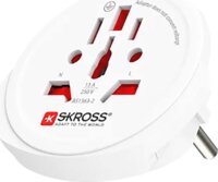 Skross SKR1500211EC Világ → Európa Utazó Adapter 2 és 3 Pólusú Eszközökhöz - Fehér