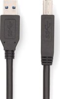 Nedis CCGB61100BK20 USB-A 3.2 Gen 1 - USB-B Összekötő Kábel 2m - Fekete