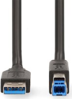 Nedis CCGB61100BK20 USB-A 3.2 Gen 1 - USB-B Összekötő Kábel 2m - Fekete