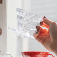 Hario V60-01 Műanyag Kávécsepegtető / Dripper 1-2 csészéhez - Átlátszó