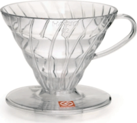 Hario V60-02 Műanyag Kávécsepegtető / Dripper 1-4 csészéhez - Átlátszó