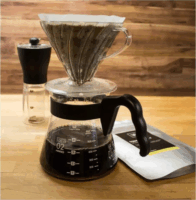 Hario V60-02 Műanyag Kávécsepegtető / Dripper 1-4 csészéhez - Átlátszó