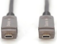 Digitus AK-330127-150-S HDMI - Micro HDMI 4K UHD AOC Optikai Kábel 15m - Fekete