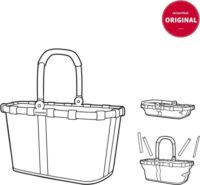 Reisenthel BK3093 Bevásárló kosár 22L 48x29x28 cm - Rózsaszín