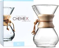 Chemex Classic Series 6 személyes Üveg Filteres Kávéfőző - Átlátszó