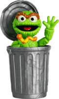 Blokees PreCool Szezám utca S1 - Oscar figura