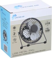 Lifetime 871125250407 Air Asztali USB ventilátor Ø 13cm - Fekete