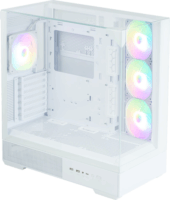 Zalman P40 Prism plus Midi Torony Számítógépház + 4db 120mm ventilátor - Fehér