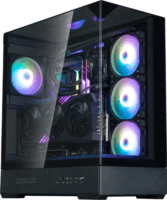 Zalman P40 Prism plus Midi Torony Számítógépház + 4db 120mm ventilátor - Fekete
