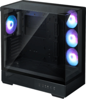 Zalman P40 Prism plus Midi Torony Számítógépház + 4db 120mm ventilátor - Fekete