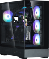 Zalman P40 Prism plus Midi Torony Számítógépház + 4db 120mm ventilátor - Fekete