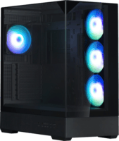 Zalman P40 Prism plus Midi Torony Számítógépház + 4db 120mm ventilátor - Fekete