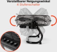 ProfiCare PC-VL 3065 WM Asztali ventilátor Ø 40cm - Fekete