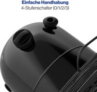 ProfiCare PC-VL 3063 M Asztali ventilátor Ø 30cm - Fekete