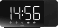 Home LTCRP03 LED Rádiós ébresztőóra Projectorral - Fekete