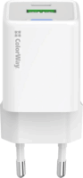 Colorway CW-CHS062PD-WT GaN Mini USB-C / USB-A Hálózati Töltő Adapter 20W - Fehér