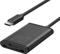 Colorway CW-CR-02 USB-C - USB 3.0 Külső Kártyaolvasó - Fekete