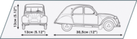 Cobi Citroen 2CV Charleston Executive Edition autó 1669 darabos építőkészlet