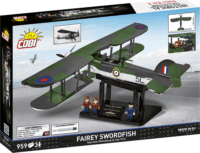 Cobi Fairey Swordfish Executive Edition repülő műanyag makett 1:32