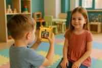 Media-tech SNAPI MT4108 Gyerek Digitális Fényképező 8Mpx / FullHD hőnyomtatóval - Sárga