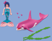 Playmobil 72106 Fantasy & Magic - Kardszárnyú delfin sellővel
