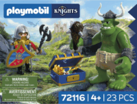 Playmobil 72116 Knights - Troll oroszlánlovag kinccsel