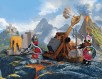 Playmobil 72117 Knights - Sárkány lovag kő katapultja