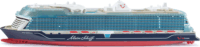 Siku Super Mein Schiff Relax hajó modell 1:1400