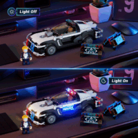 Lumibricks F9043 Cyberpunk Neoncity Rendőrautó 372 darabos építőjáték