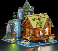 Lumibricks L9083 Vízesés a kunyhónál 2539 darabos építőkészlet