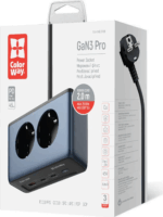 Colorway 230V USB-A / 2x USB-C Hálózati elosztó 2 aljzatos 2m - Kék