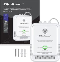 Qoltec 52576 Okos Szén-monoxid Érzékelő - Fehér