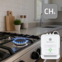 Qoltec 52651 Okos Gázszivárgás Érzékelő - Fehér