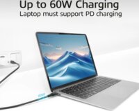 ACT AC7442 USB-C apa - USB-C 3.1 apa Adat és Töltőkábel 2m - Fekete