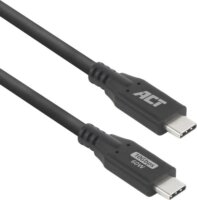 ACT AC7442 USB-C apa - USB-C 3.1 apa Adat és Töltőkábel 2m - Fekete