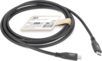 ACT AC7442 USB-C apa - USB-C 3.1 apa Adat és Töltőkábel 2m - Fekete