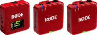 Rode Wireless GO III Compact Kétcsatornás Csiptetős Wireless USB-C Mikrofon Szett - Piros