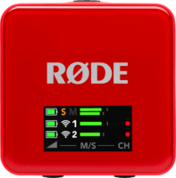 Rode Wireless GO III Compact Kétcsatornás Csiptetős Wireless USB-C Mikrofon Szett - Piros