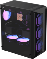 Formula Air Power G1 Plus Midi Torony Számítógépház + 6db 120mm ventilátor - Fekete